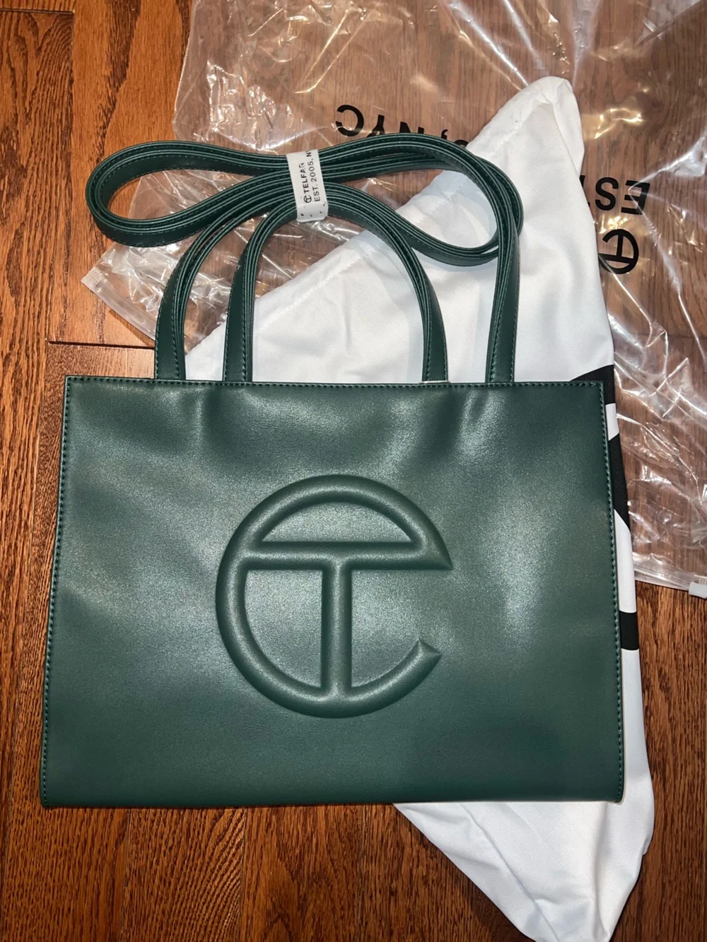 ✨ Brand new TELFAR Large Dark Olive Tote Bag | Brand New — never worn!